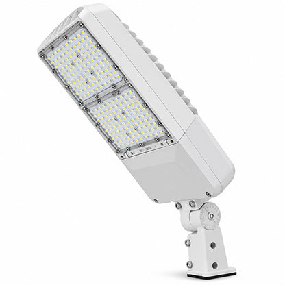 LED Area Light - Sensor Ready Base, Selectable 240W/260W/280W/310W, 5000K, 47430 Lumens, White Housing, Universal Bracket