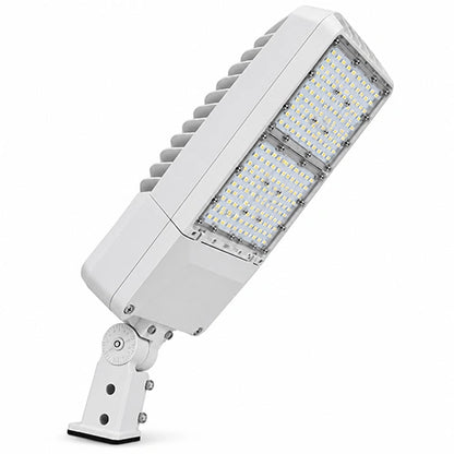 LED Area Light - Sensor Ready Base, Selectable 240W/260W/280W/310W, 5000K, 47430 Lumens, White Housing, Universal Bracket