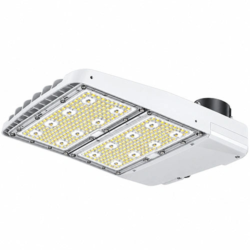 LED Area Light, Selectable 240W/260W/280W/310W and CCT 3000K/4000K/5000K, 46,500 Lumens, 120-277 VAC, Shorting Cap Included, White Finish