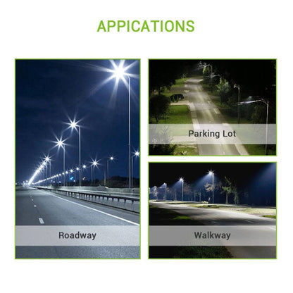 6th Gen Adjustable LED Area Light - 100W/120W/50W - Black Housing & Universal Bracket for Outdoor & Commercial Use - Lumens Depot