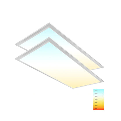 LED Ceiling Panel Light, 2x4, 30W/40W/50W/60W/72W, CCT 3000K-6500K, 9000 Lumens