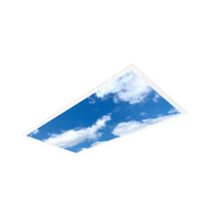 LED Ceiling Panel Light, Cloud Design, 30W/40W/50W/60W/72W, 2x4, Selectable CCT 4000K-6500K, 9100 Lumens