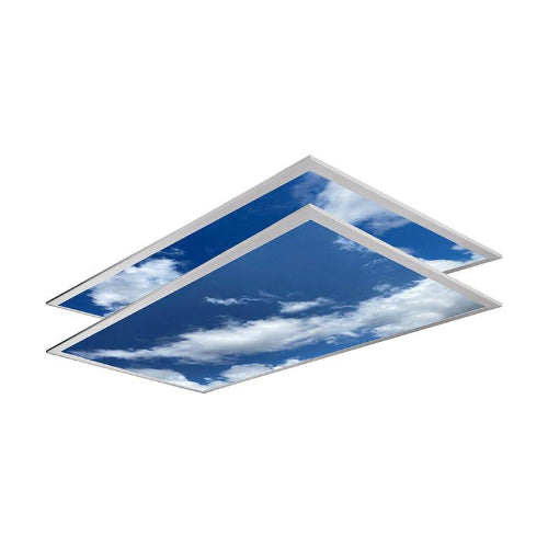 LED Ceiling Panel Light, Cloud Design, 2x4, 40W/50W/60W/72W, Selectable CCT 4000K-6500K, 9360 Lumens - Lumens Depot