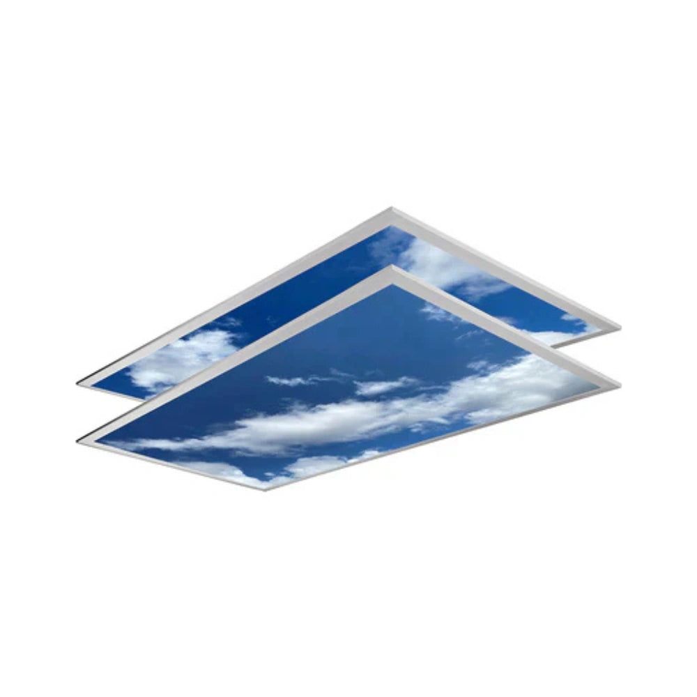 LED Ceiling Panel Light, Cloud Design, 30W/40W/50W/60W/72W, 2x4, Selectable CCT 4000K-6500K, 9100 Lumens