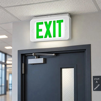 LED Compact Thermoplastic Exit Sign 120-277V