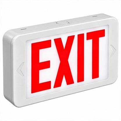 LED Compact Thermoplastic Exit Sign 120-277V