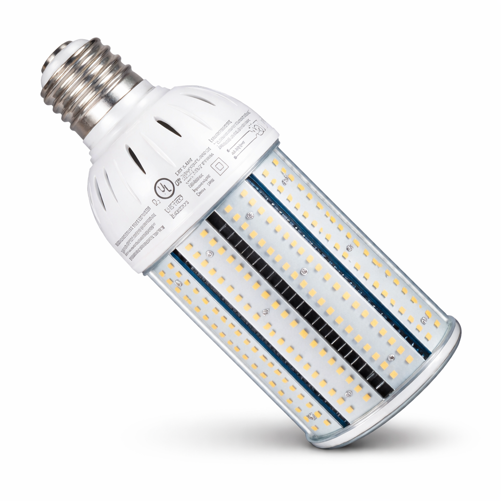 LED Corn Bulb, 60W, 8,100 lumens, 5000K Daylight, E39 Mogul Base, 277-480 VAC - Lumens Depot
