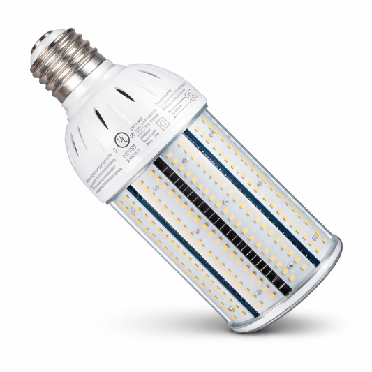 LED Corn Bulb, 60W, 8,100 lumens, 5000K Daylight, E39 Mogul Base, 277-480 VAC - Lumens Depot