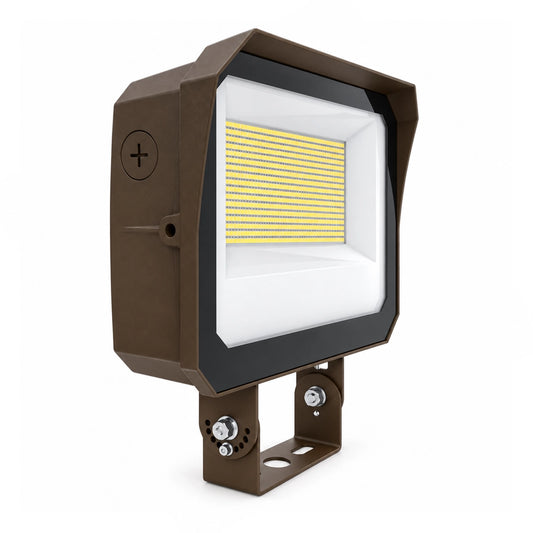 LED Flood Light with Trunnion Mount, 100-150W, IP65, 120-277 VAC - Lumens Depot