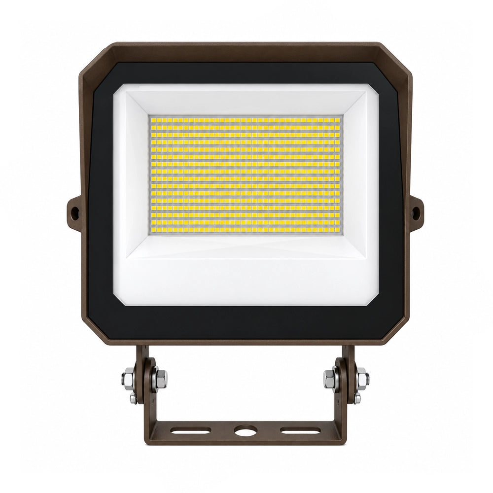 LED Flood Light with Trunnion Mount, 100-150W, IP65, 120-277 VAC - Lumens Depot