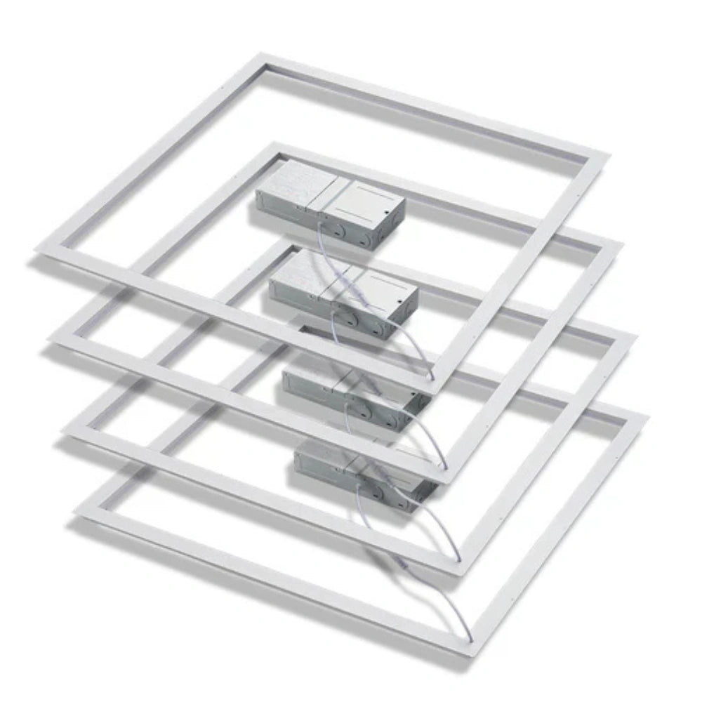 LED Grid Frame Ceiling Light, 2x2, 40W/30W/20W, Adjustable Watts & CCT,3000K-6500K , 4800 Lumens