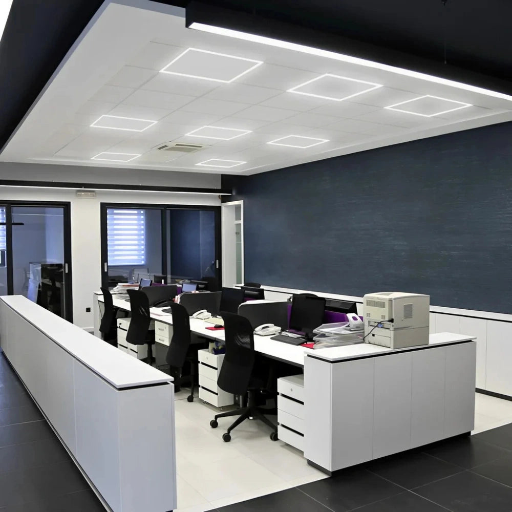 LED Grid Frame Ceiling Light, 2x2, 40W/30W/20W, Adjustable Watts & CCT,3000K-6500K , 4800 Lumens