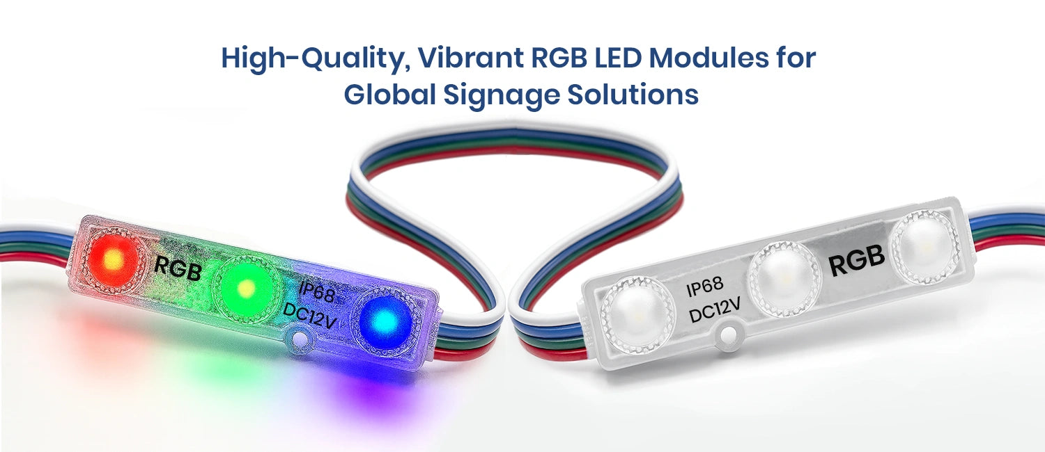 Dome Color Changing Module LED Signage Modules - RGB Color Changing, 0.72W, 12V DC