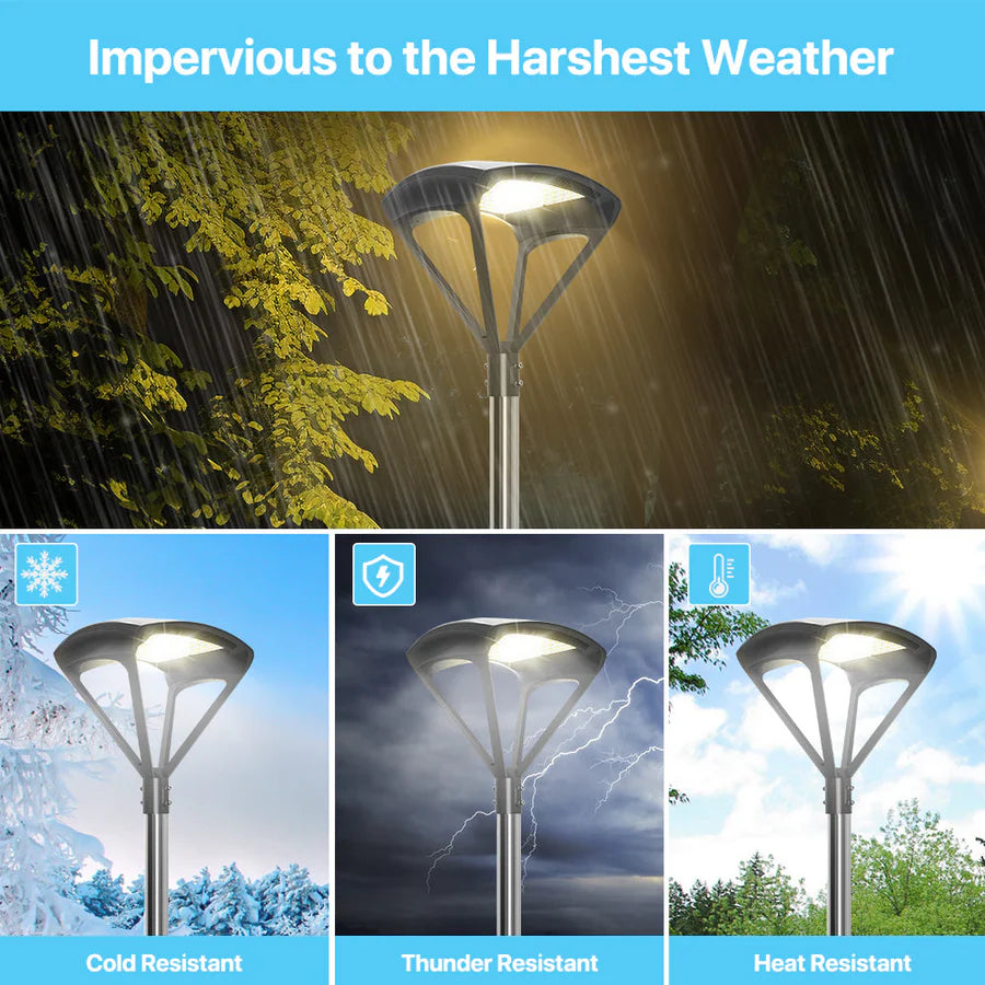 LED Post Top Light, 300W, CCT 5000K, 277-480 VAC, 19,500 Lumens - Lumens Depot