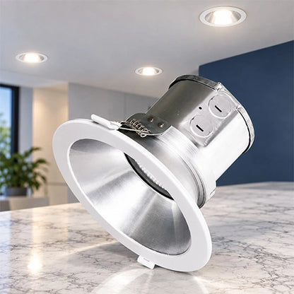 LED Recessed Downlight with Backup Battery, 8 Inch, 15 Watt, 3000K, 1,275 Lumens, 120-347 VAC