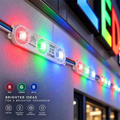 LED Signage Modules - RGB Color Changing, 0.72W, 12V DC