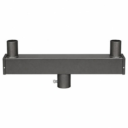 Low Profile Bullhorn with 2 Vertical Tenons at 180° – Dual Fixture Mounting Adapter for Area Lighting