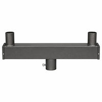 Low Profile Bullhorn with 2 Vertical Tenons at 180° – Dual Fixture Mounting Adapter for Area Lighting