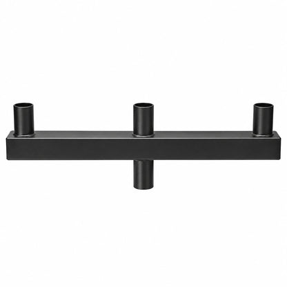 Low Profile Bullhorn with 3 Vertical Tenons at 180° – Heavy-Duty Pole Adapter for LED Area Lights
