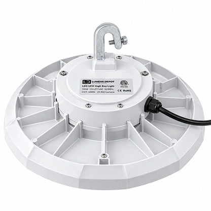NSF LED UFO High Bay Light, 150W, CCT 5000K, 21,900 Lumens, 120-277 VAC, PC Lens