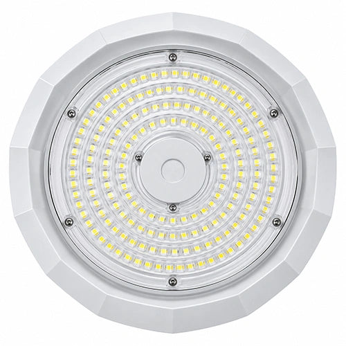 NSF LED UFO High Bay Light, 150W, CCT 5000K, 21,900 Lumens, 120-277 VAC, PC Lens