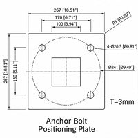 Position Plate for Square Light Poles - Simple & Accurate Alignment