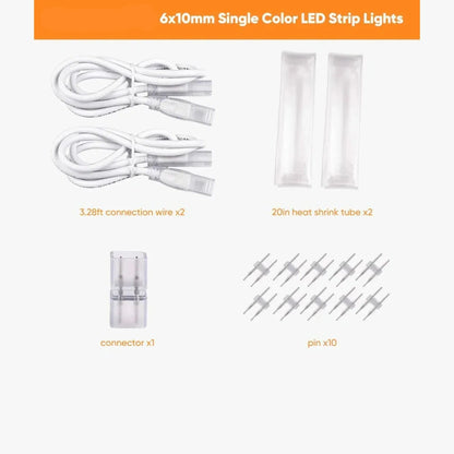 ProSelect 110V LED Strip Light Connector Kit (6x10mm)