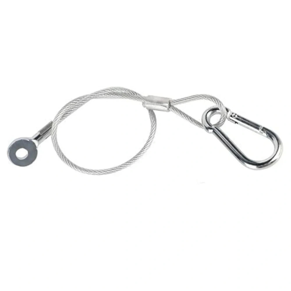 Safety Rope (1FT) – Stainless Steel Tether Cable for High Bay - Fixture Fall Protection