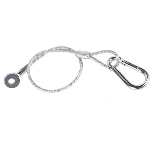 Safety Rope (1FT) – Stainless Steel Tether Cable for High Bay - Fixture Fall Protection