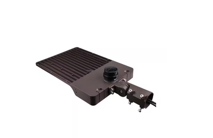 LED Shoebox Light Bracket - Brown 3-in-1 Adjustable Mount | Direct, Trunnion & Slip Fitter Arm - Lumens Depot