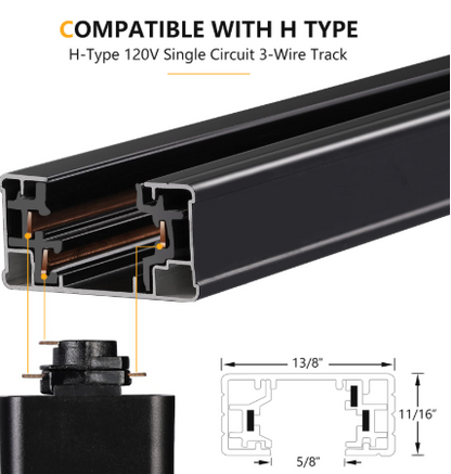 Floating Canopy Feed for Track Lights - Lumens Depot
