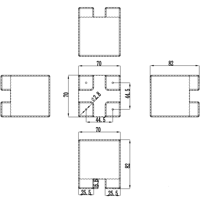 "L" Connector for Linear Lights - Lumens Depot