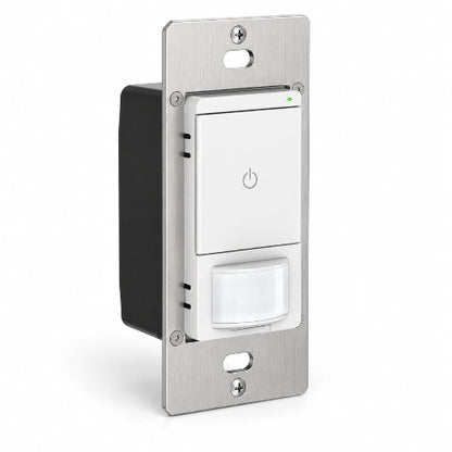 Single-pole LED PIR sensor switch, 120 VAC, 60HZ, 600W