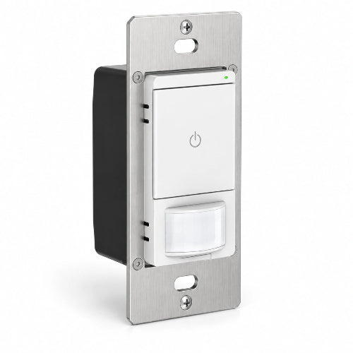Single-pole LED PIR sensor switch, 120 VAC, 60HZ, 600W