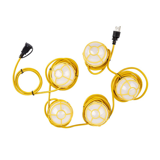Work Light - Max. Linkable qty. 8pcs, Plastic Cage included, 50W, 5000K, 6,000 lumens, 120 VAC