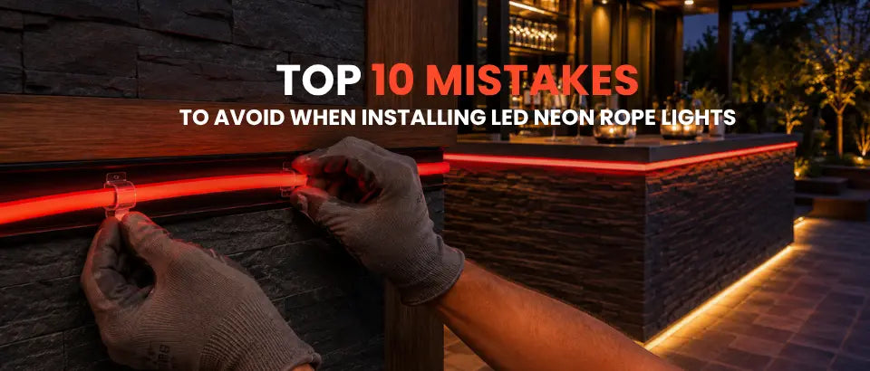 Top 10 Mistakes to Avoid When Installing LED Neon Rope Lights