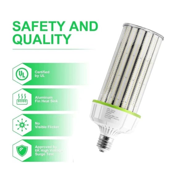 LED Corn Bulb, 100W, 15,500 lumens, 5000K,  E39 Base, 100-277 VAC - Lumens Depot