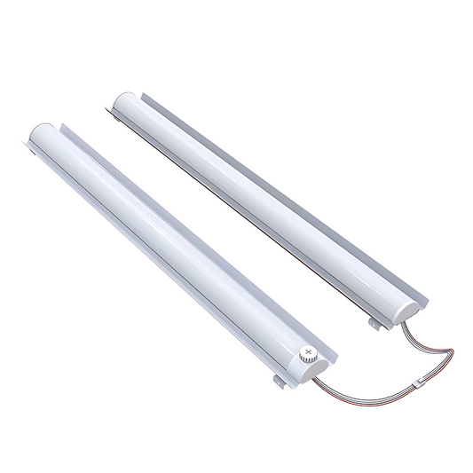 8FT LED Linear Strip Retrofit Light, Adjustable 80W/70W/60W/45W and CCT, 10,000 Lumens, 120-277 VAC - (2 PIECES OF 4FT)