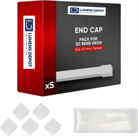 Waterproof End Cap Kit for 3D Bend LED Neon Rope Lights – 10x10mm Compatible