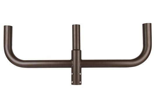 180 Degree Triple Bullhorn with 2-3/8" Tenons,  Fit for 2.36'' round pole, Dark Bronze Color
