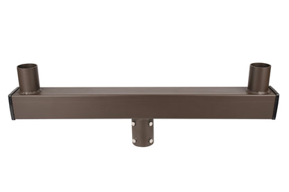 Low Profile Long Bullhorn with 180 Degree Double Vertical Tenon, Fit for 2.36'' Round Pole