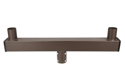 Low Profile Long Bullhorn with 180 Degree Double Vertical Tenon, Fit for 2.36'' Round Pole