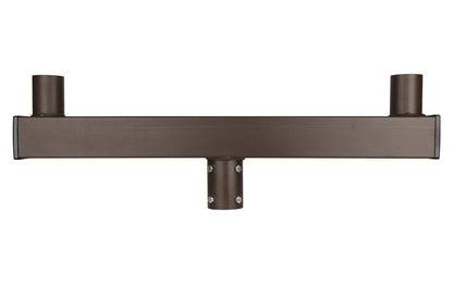 Low Profile Long Bullhorn with 180 Degree Double Vertical Tenon, Fit for 2.36'' Round Pole