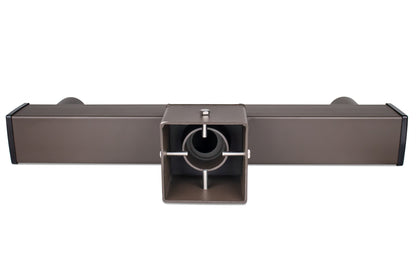 Low Profile Long Bullhorn with 180 Degree Double Vertical Tenon, Fit for 4''  Square Pole