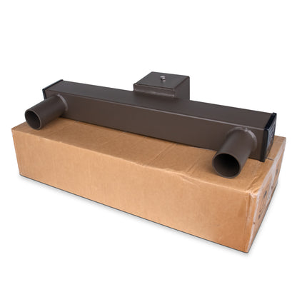 Low Profile Long Bullhorn with 180 Degree Double Vertical Tenon, Fit for 4''  Square Pole