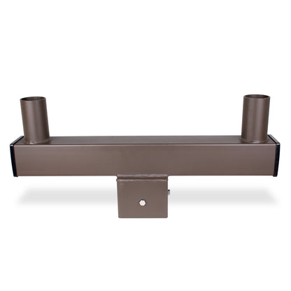 Low Profile Long Bullhorn with 180 Degree Double Vertical Tenon, Fit for 4''  Square Pole