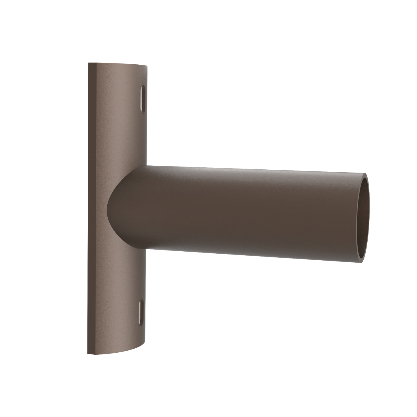 2-3/8" OD Horizontal Tenon Bracket for Round Pole, Dark Bronze
