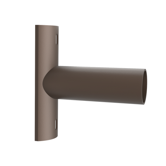 2-3/8" OD Horizontal Tenon Bracket for Round Pole, Dark Bronze