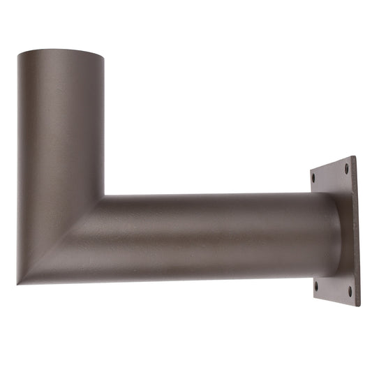 Side Wall Mount Bracket with 2-3/8" OD Tenon, Big Plate, Dark Bronze