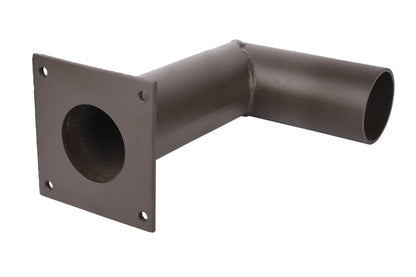 Side Wall Mount Bracket with 2-3/8" OD Tenon, Big Plate, Dark Bronze